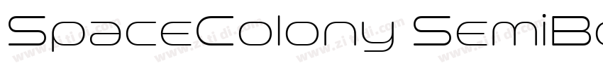 SpaceColony SemiBold字体转换